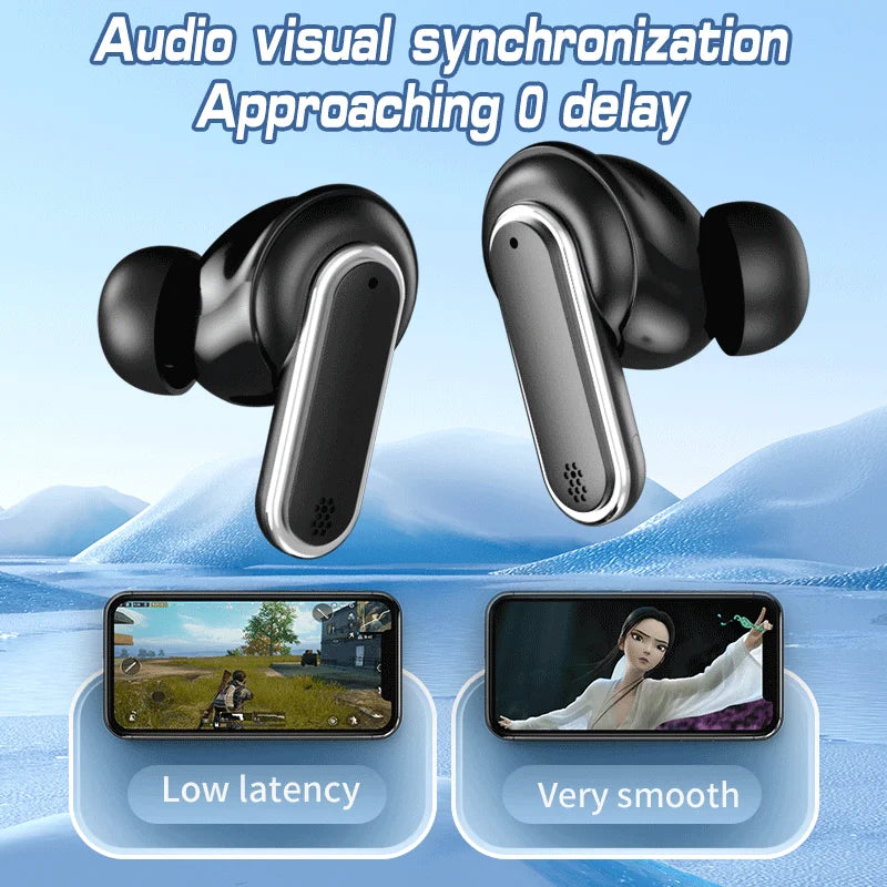 Fone Wireless Bluetooth Headphone ANC TWS Earphones LED Touchscreen Visible Active Noise Cancellation Earphone SportEarbuds TOUR PRO