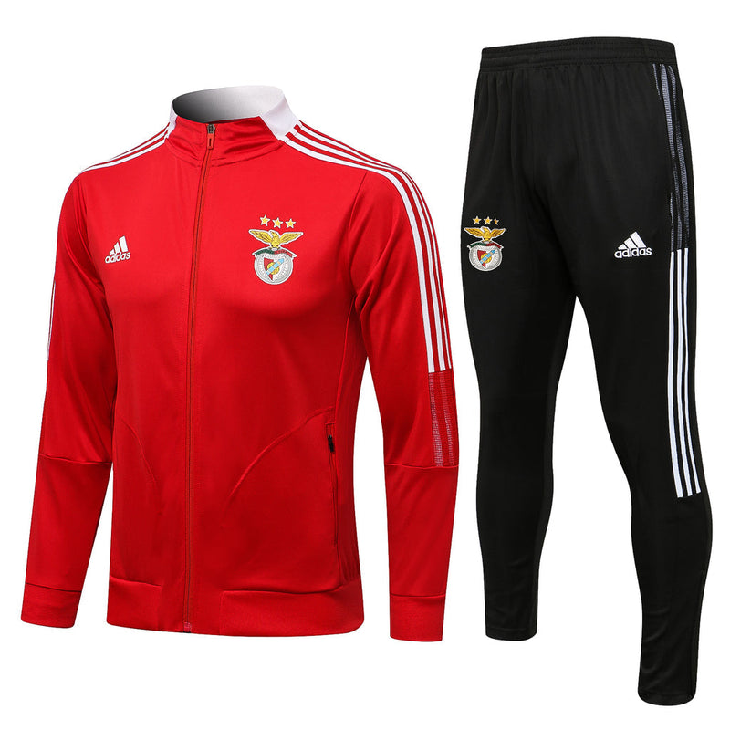 Conjunto Benfica 21/22 Vermelha - Adidas - Com Fecho