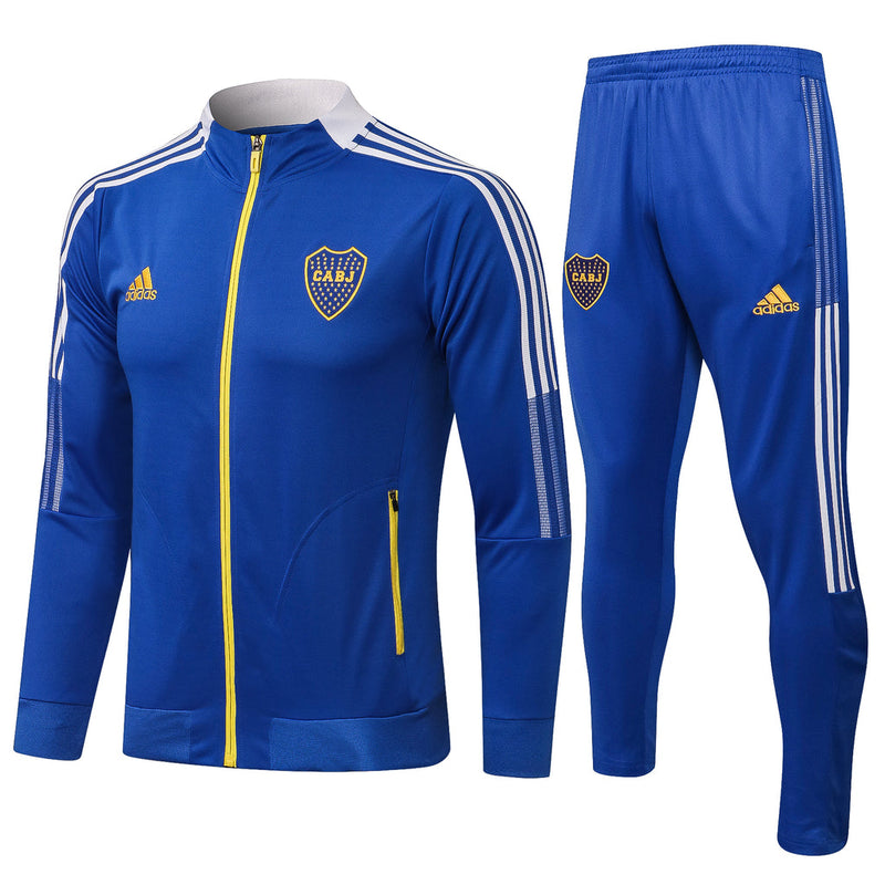 Conjunto Boca Juniors 21/22 Azul - Adidas - Com Fecho