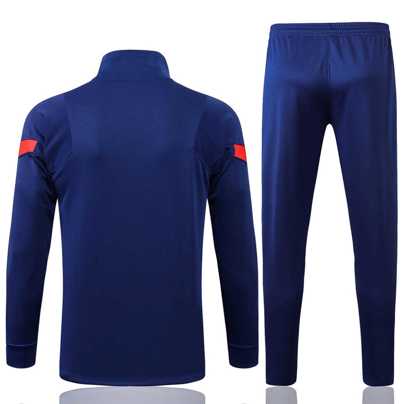 Conjunto Barcelona 2122 Azul Royal - Nike - Com Fecho