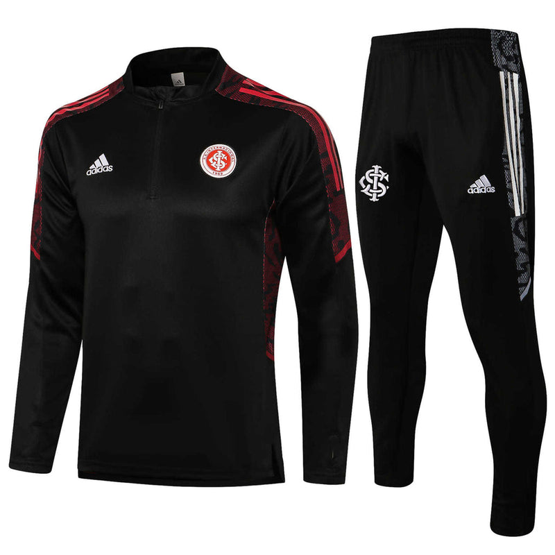 Conjunto Internacional 21/22 Preto - Adidas - Com Ziper